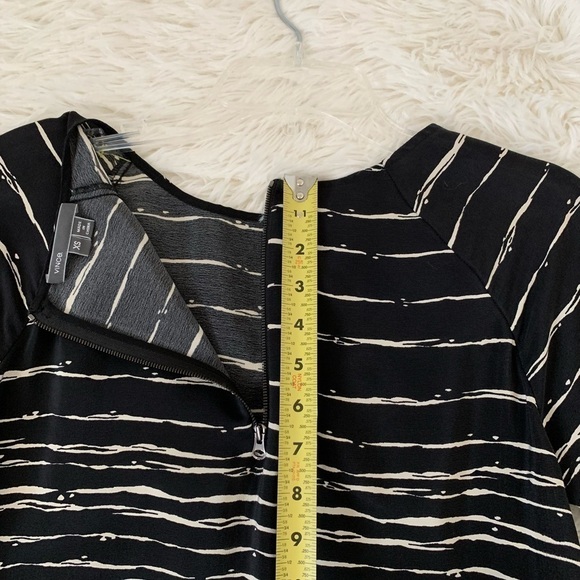 LIKE New, VINCE Black and Cream 100% Silk Shift with Pockets Dress, XS - Picture 14 of 16